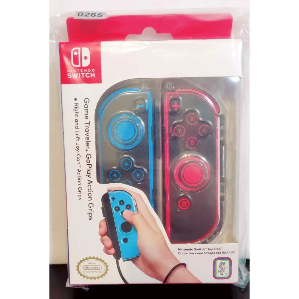 Nintendo Switch Game Traveler GoPlay Action Grip Pack Clear Case NEW